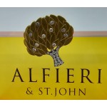Alfieri St John - 18k  White & Yellow Gold Diamond,   Broch